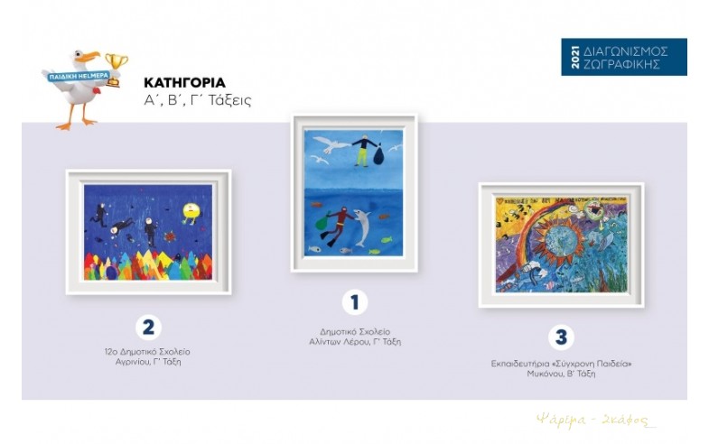 Έργα που διακρίθηκαν στην κατηγορία «Α΄, Β΄, Γ΄ Τάξεις»