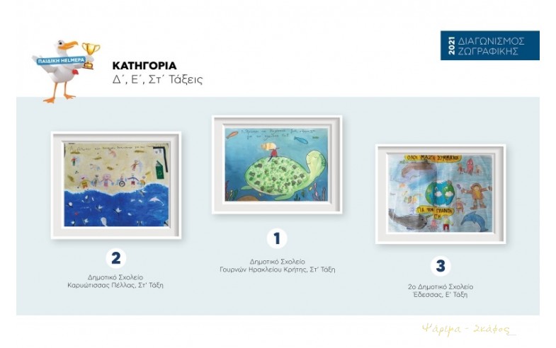 Έργα που διακρίθηκαν στην κατηγορία «Δ΄, Ε΄, Στ΄ Τάξεις»